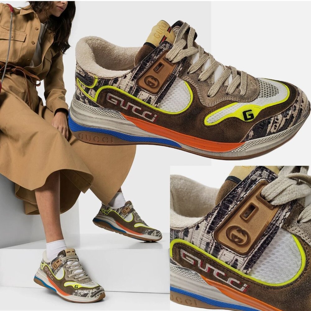 NIB GUCCI SNEAKERS TEJUS LUX CALF SIZE 36 AUTHENTIC